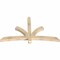 Ekena Millwork Davenport Rough Sawn Timber Gable Bracket, Douglas Fir, 72"W x 42"H x 4"D x 4"F, 14/12 Pitch GBW072X42X0404DAV00RDF - alternate 3